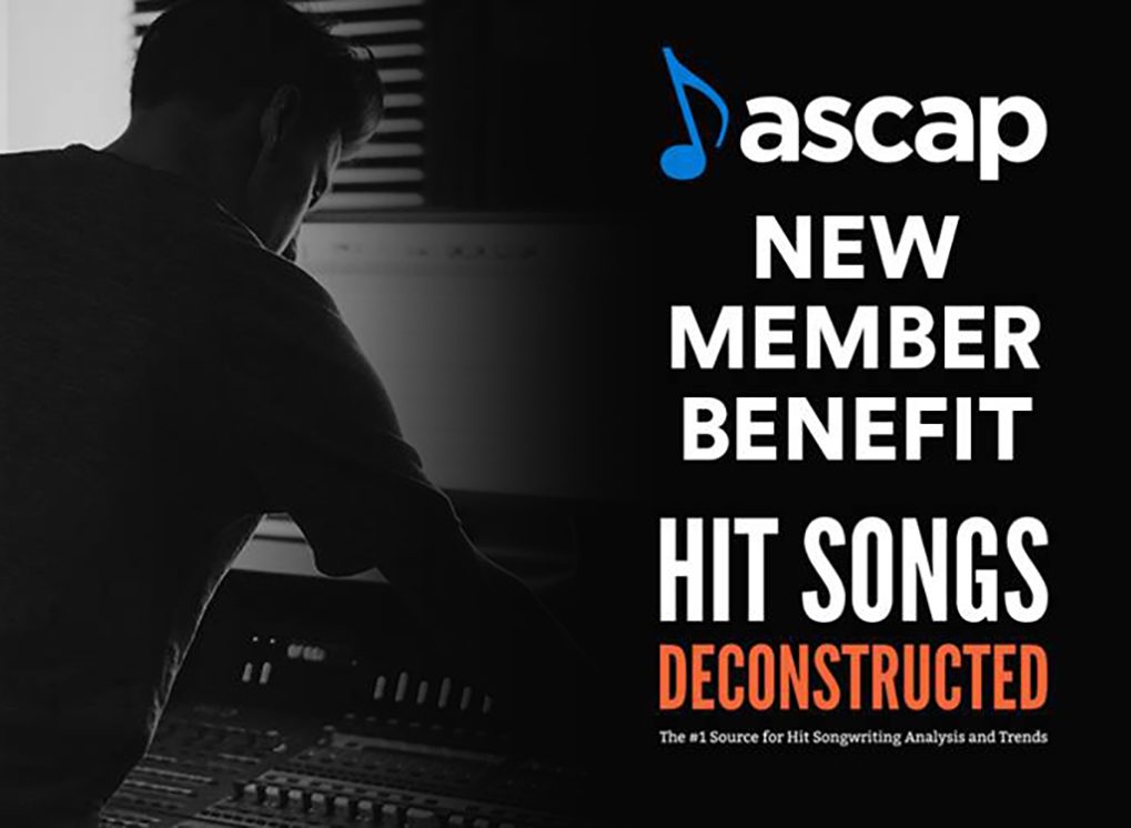 Hit Songs Deconstructed and ASCAP Team Up to Provide Hit Songs Deconstructed as a new ASCAP Member Benefit